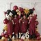 Maroon Graduation Decoration Class of 2026 Maroon Black Gold Balloons Garland Arch Kit With Congrats Grad Golden Letter Balloons for Prom Ceremony birthday supplies